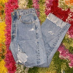 Levi’s light wash straight leg jeans